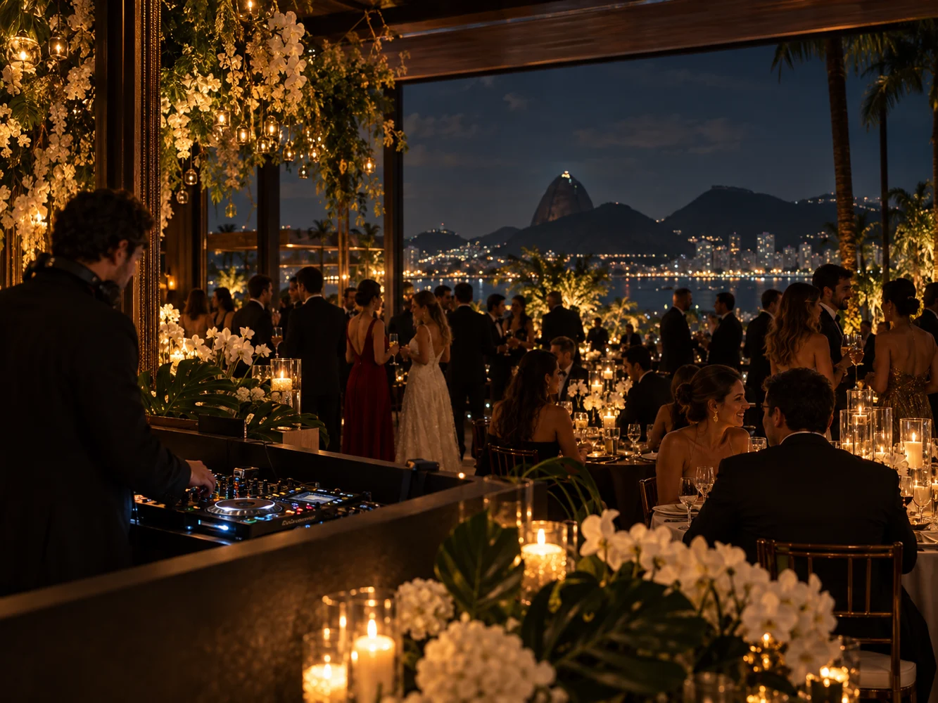 DJ para rooftop, praia ou hotel no Rio: como o espaço muda a experiência